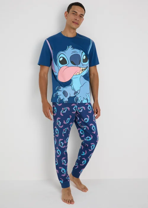 Stitch Navy Pyjama Set - Extra small Image 1