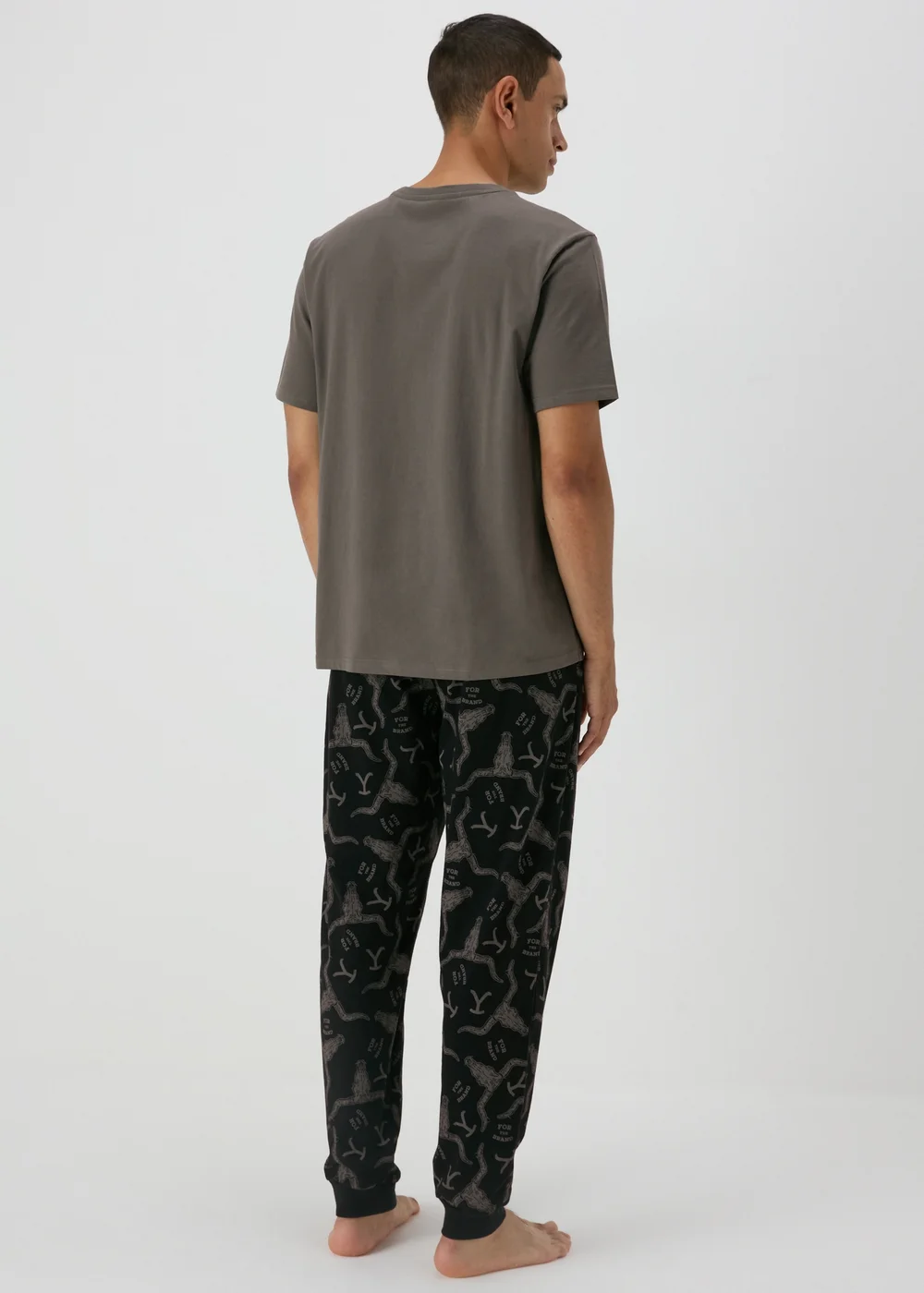 Yellowstone Beige Ranch Pyjama Set - Extra small Image 2