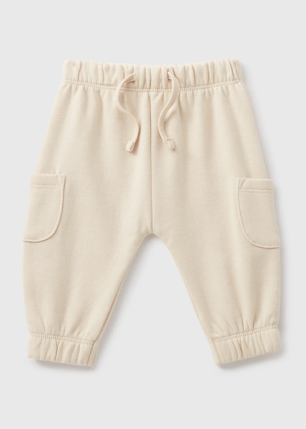 Baby Cream Cargo Jogging Bottoms (Newborn-23mths) - 9-12 months Image 1