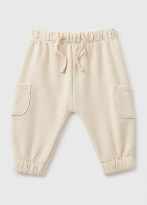 Baby Cream Cargo Jogging Bottoms (Newborn-23mths) - 9-12 months Image 1