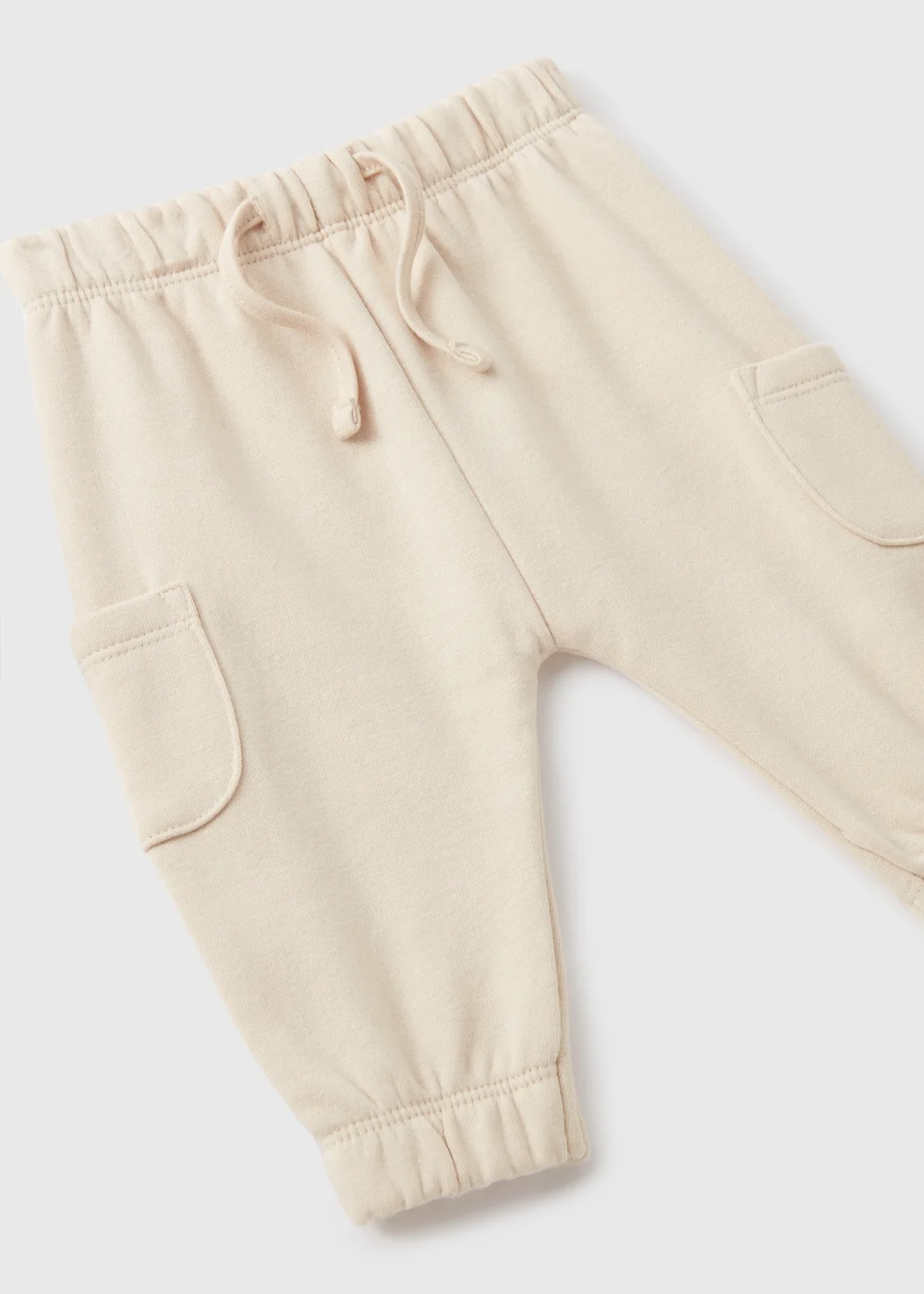 Baby Cream Cargo Jogging Bottoms (Newborn-23mths) - 9-12 months Image 2