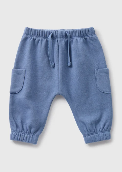 Baby Blue Cargo Jogging Bottoms (Newborn-23mths) - 9-12 months Image 1