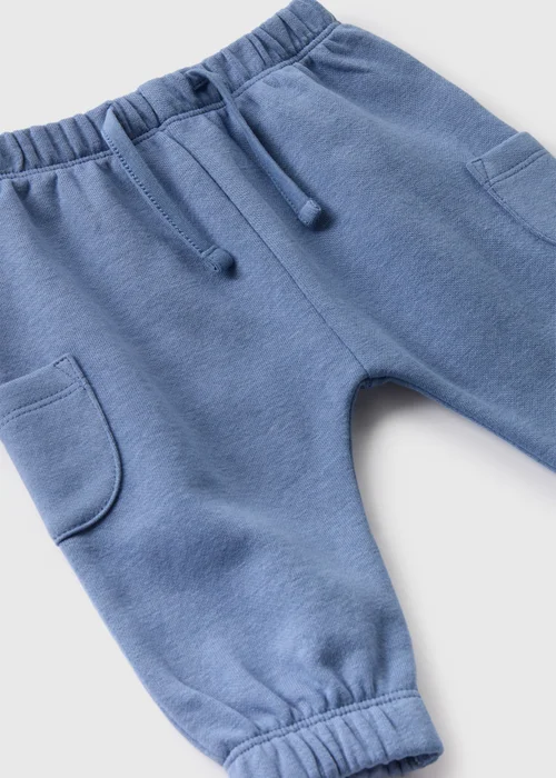 Baby Blue Cargo Jogging Bottoms (Newborn-23mths) - 9-12 months Image 2