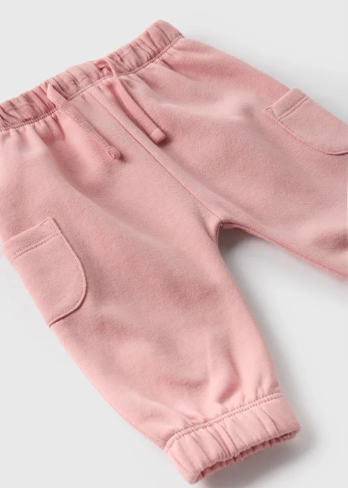 Baby Pink Cargo Jogging Bottoms (Newborn-23mths) - 9-12 months Image 2