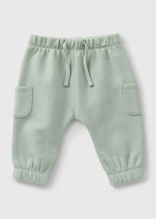 Baby Green Cargo Jogging Bottoms (Newborn-23mths) - 9-12 months Image 1