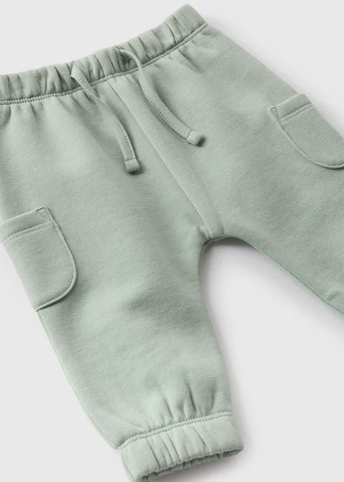 Baby Green Cargo Jogging Bottoms (Newborn-23mths) - 9-12 months Image 2