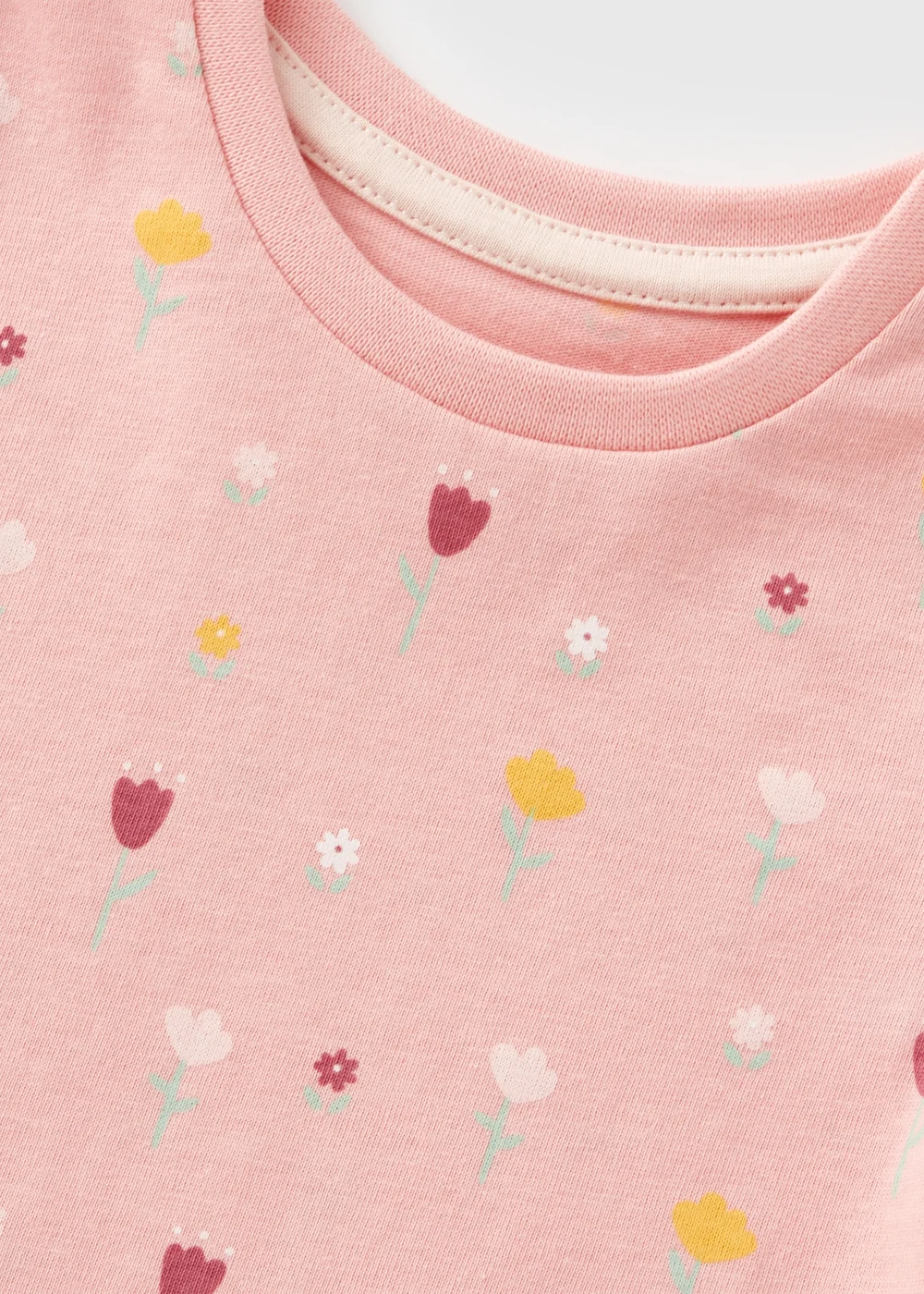 Baby Pink Floral T-Shirt (Newborn-23mths) - 0-3 months Image 2