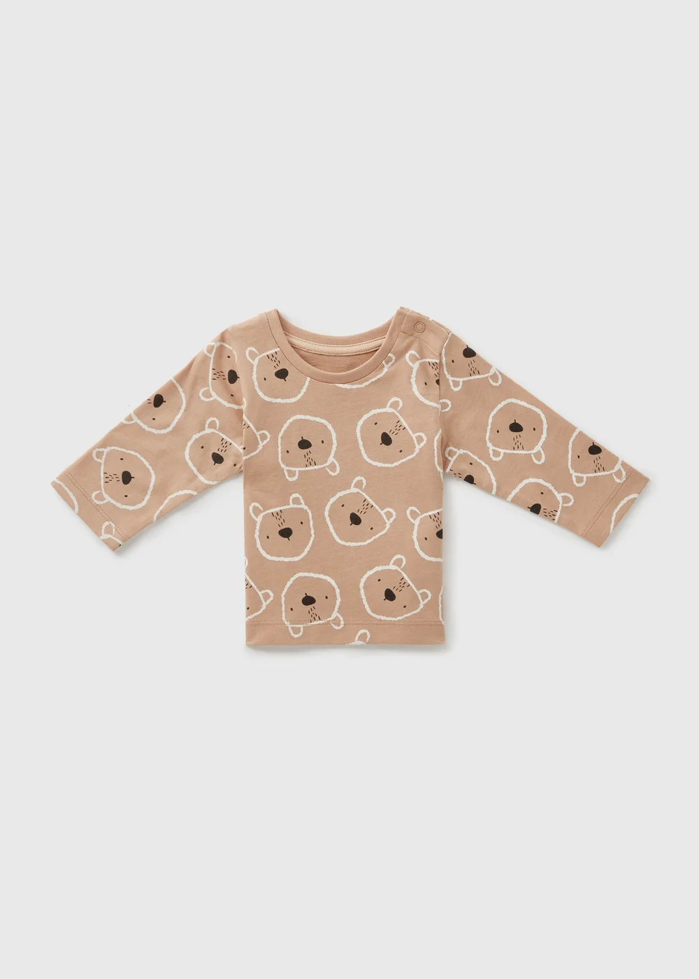 Baby Brown Bear T-Shirt (Newborn-23mths) - 0-3 months Image 1