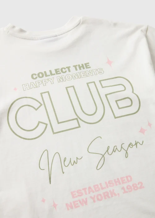 Girls Cream Happy Moments T-Shirt (7-15yrs) - Age 7 Years Image 2