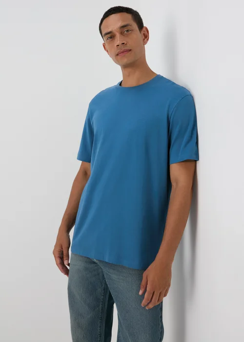 Blue Essential Crew Neck T-Shirt - XS Image 3