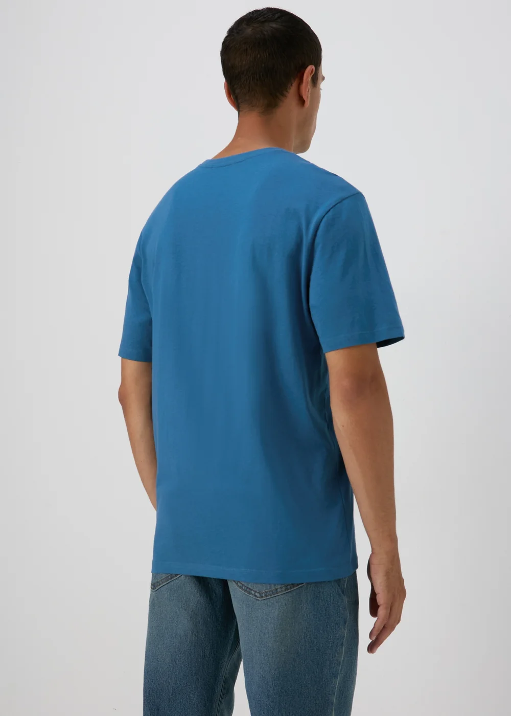 Blue Essential Crew Neck T-Shirt - XS Image 2
