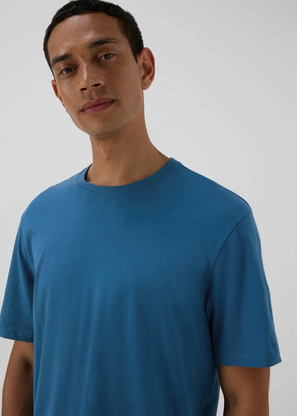 Blue Essential Crew Neck T-Shirt - XS Image 1