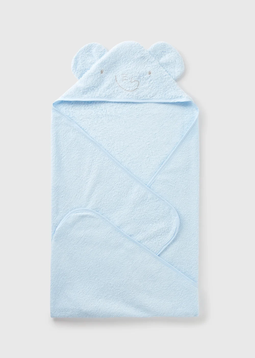 Blue Elephant Hooded Baby Towel - One Size Image 1