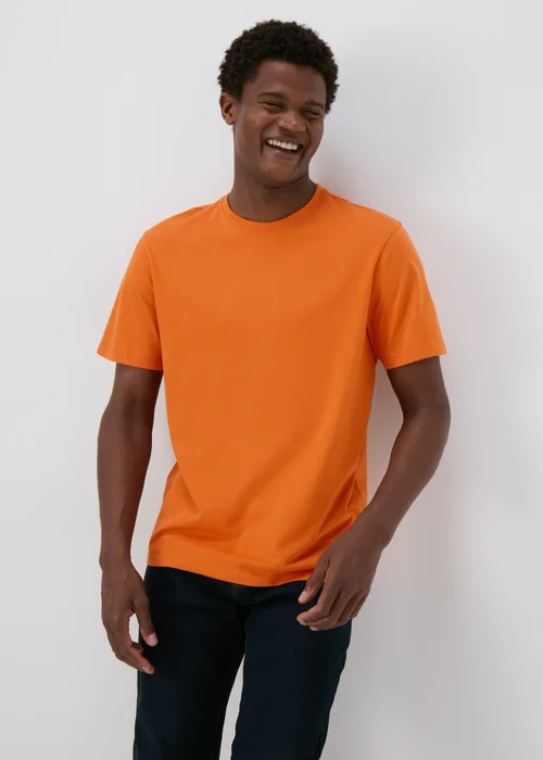 Orange Essential Crewneck T-Shirt - XS Image 1