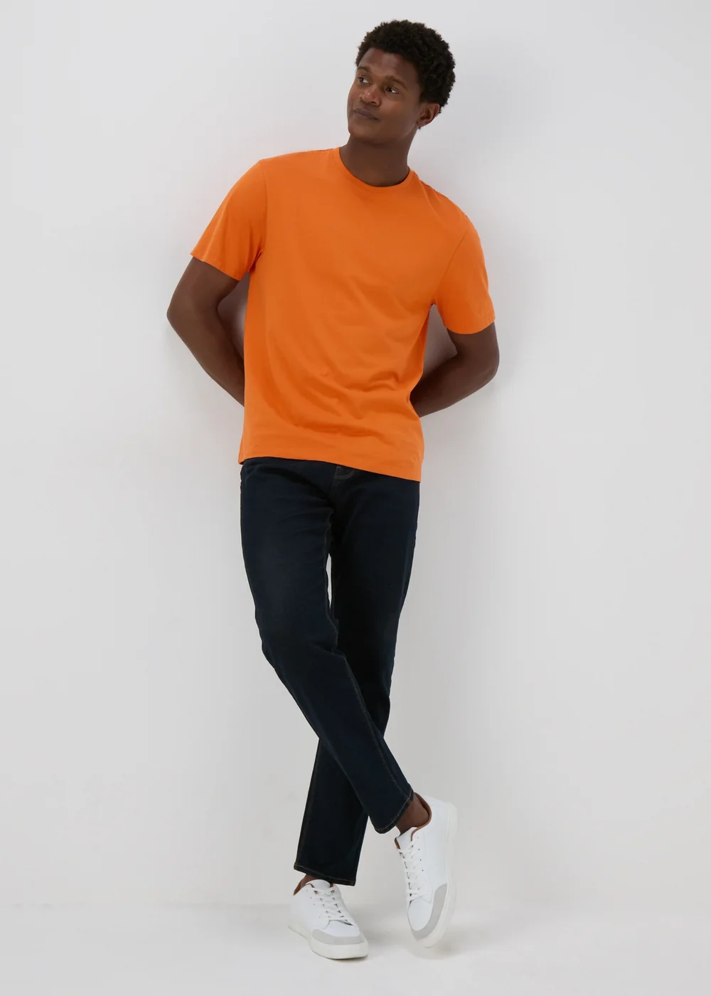 Orange Essential Crewneck T-Shirt - XS Image 4