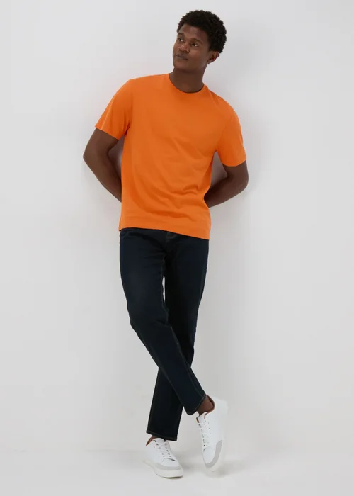 Orange Essential Crewneck T-Shirt - XS Image 4