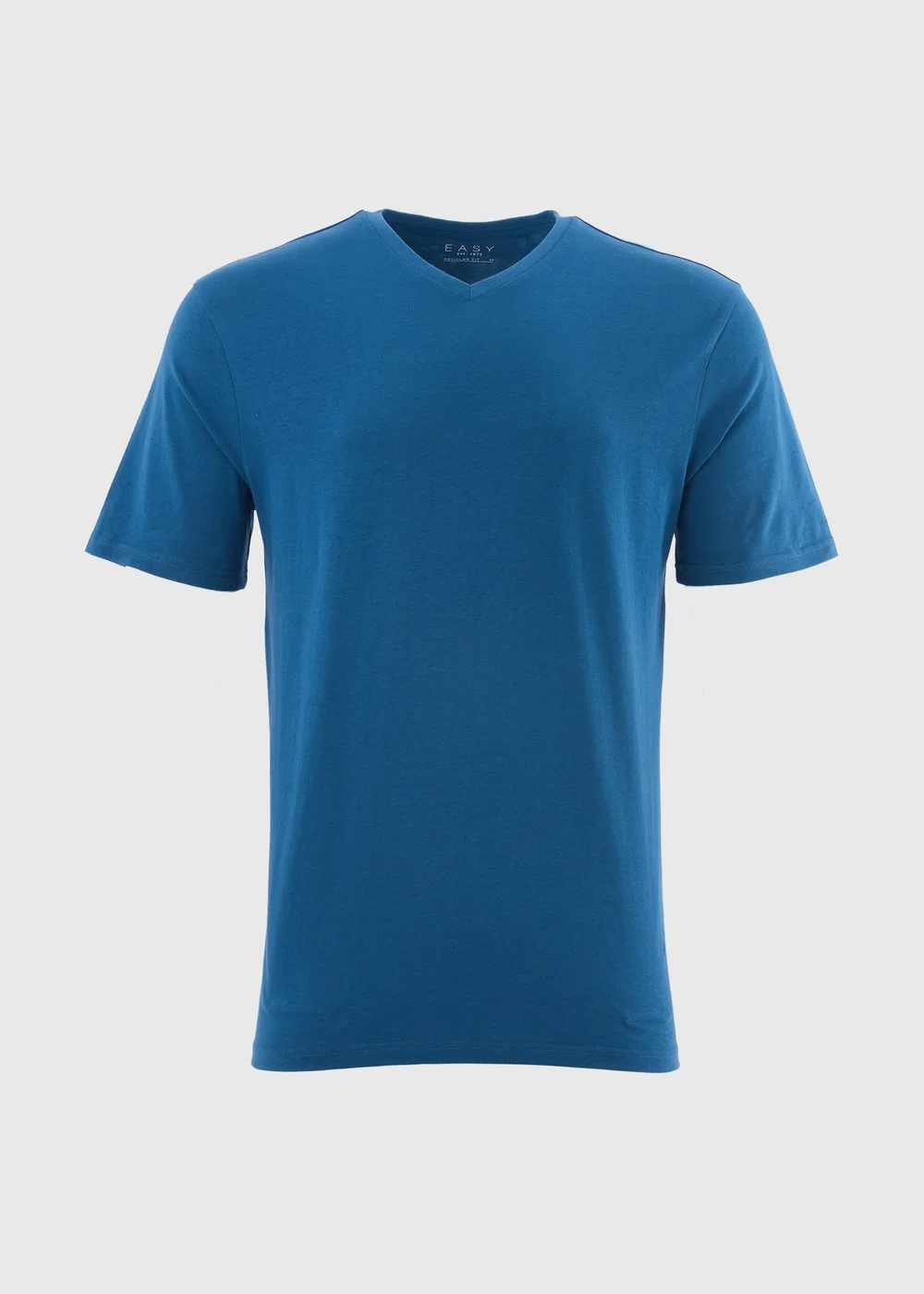 Blue V Neck Essential T-Shirt - XS Image 4