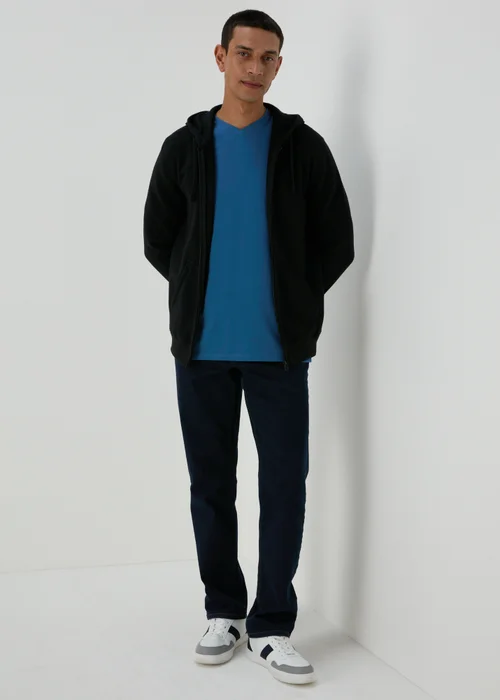 Blue V Neck Essential T-Shirt - XS Image 3