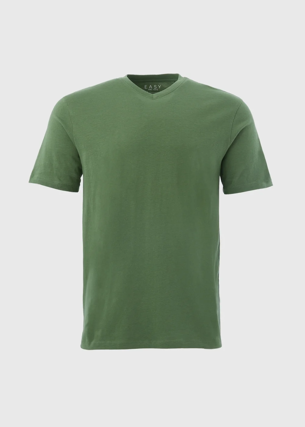 Green V Neck Essential T-Shirt - XS Image 4
