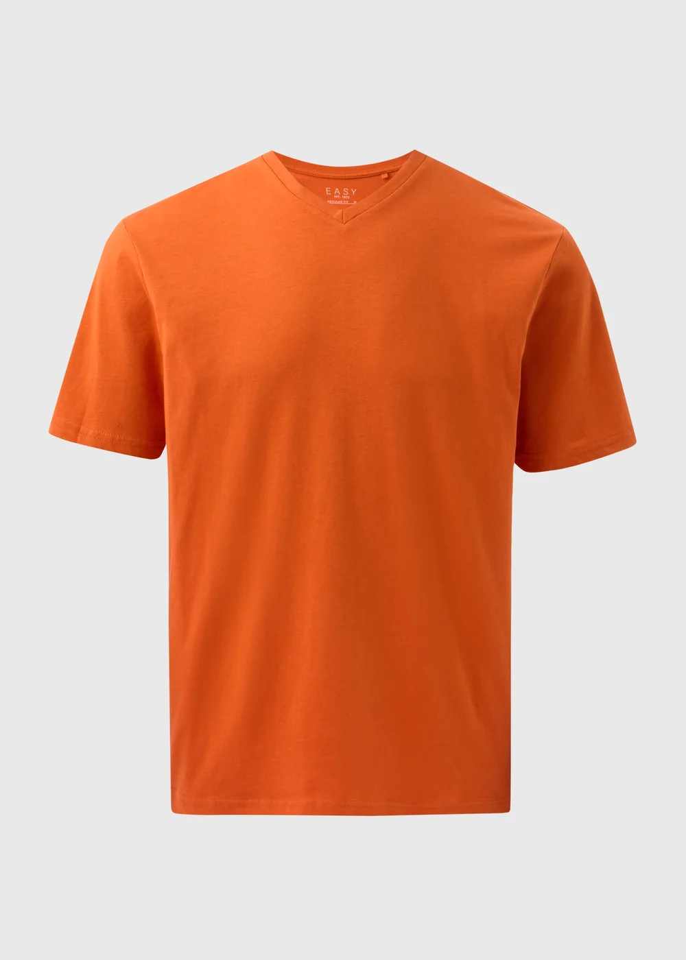 Orange V Neck Essential T-Shirt - XS Image 4
