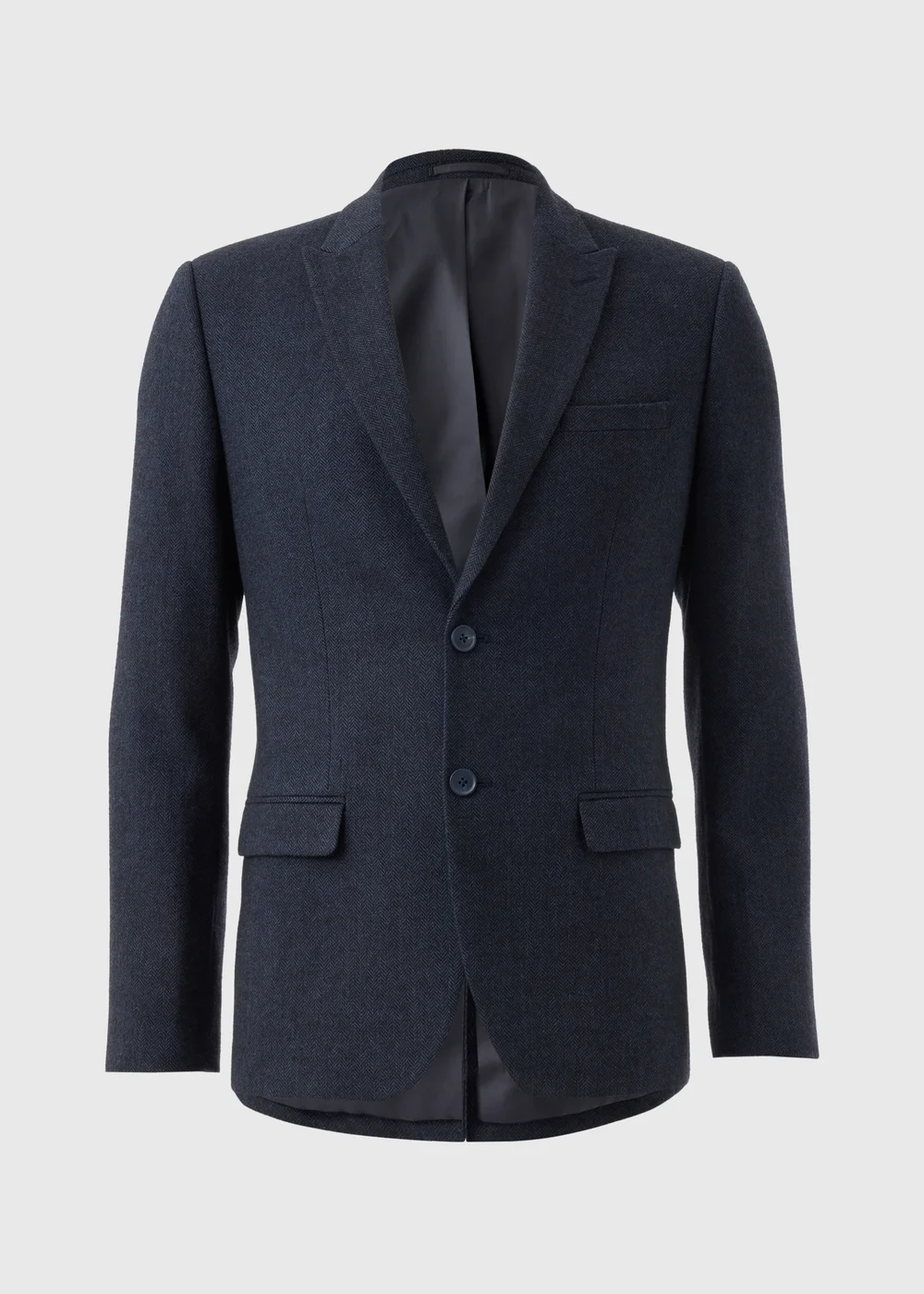 Taylor & Wright Highclere Navy Wool Blend Slim Fit Jacket - 36 Chest Long Image 5