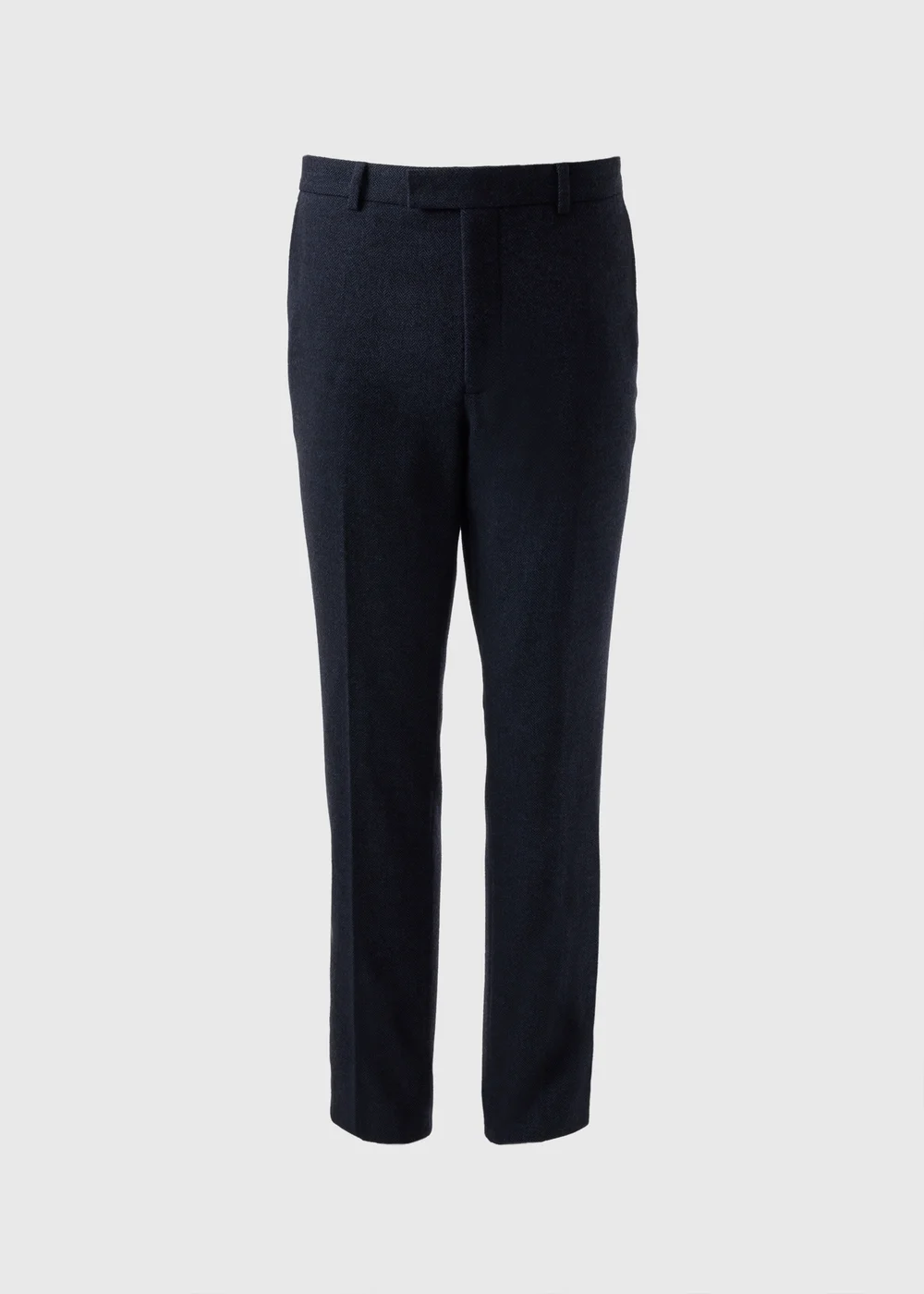 Taylor & Wright Highclere Navy Wool Blend Slim Fit Trousers - 32 Waist 29 Leg Image 2