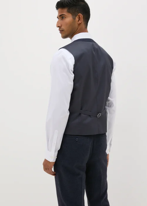 Taylor & Wright Highclere Navy Wool Blend Waistcoat - Small Image 2