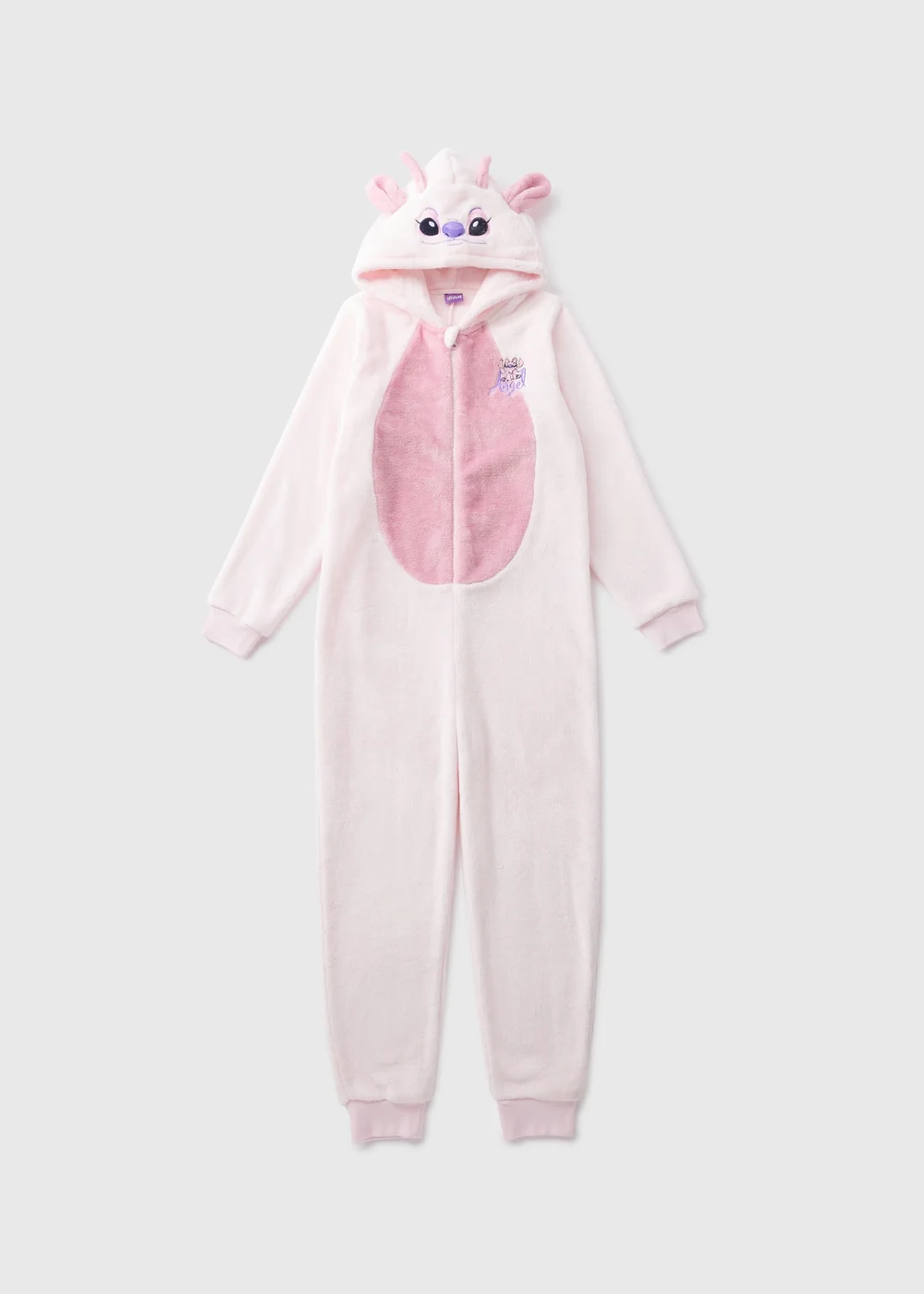 Disney Angel Girls Pink Onesie (4-12yrs) - Age 4 Years Image 1