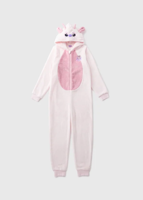 Disney Angel Girls Pink Onesie (4-12yrs) - Age 4 Years Image 1