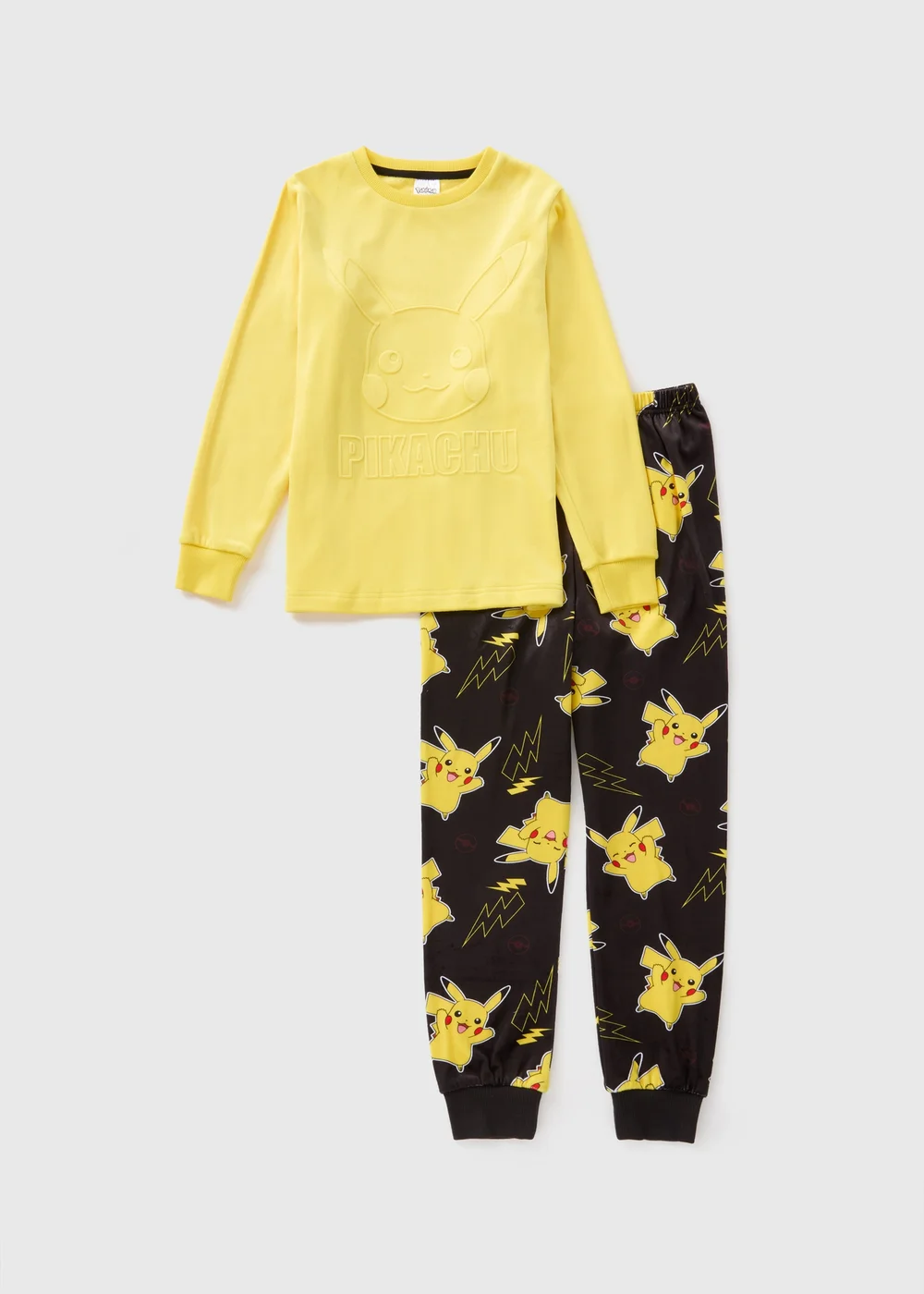 Pokémon Boys Yellow Pikachu Pyjama Set (4-12yrs) - Age 8 Years Image 1