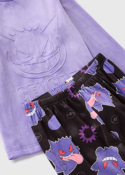 Pokemon Boys Purple Gengar Pyjama Set (4-12yrs) - Age 4 Years Image 2