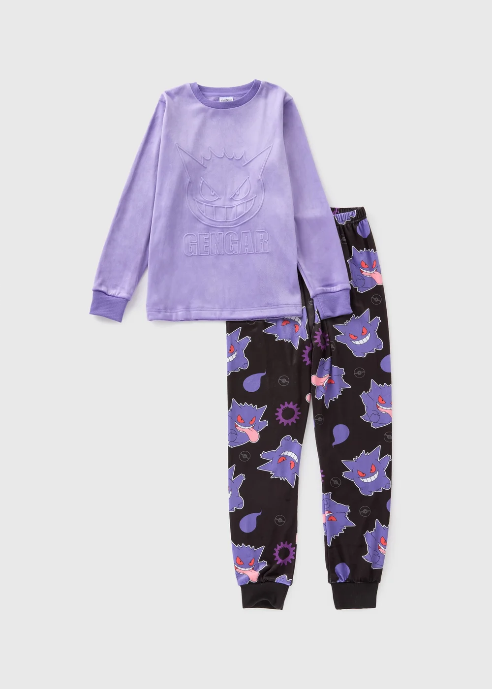 Pokemon Boys Purple Gengar Pyjama Set (4-12yrs) - Age 4 Years Image 1
