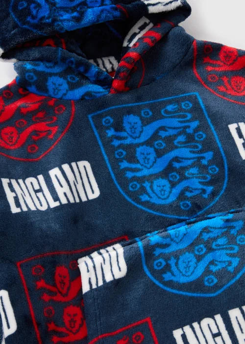 Navy Boys England Snuggle Hoodie (3-13yrs) - Small Image 2