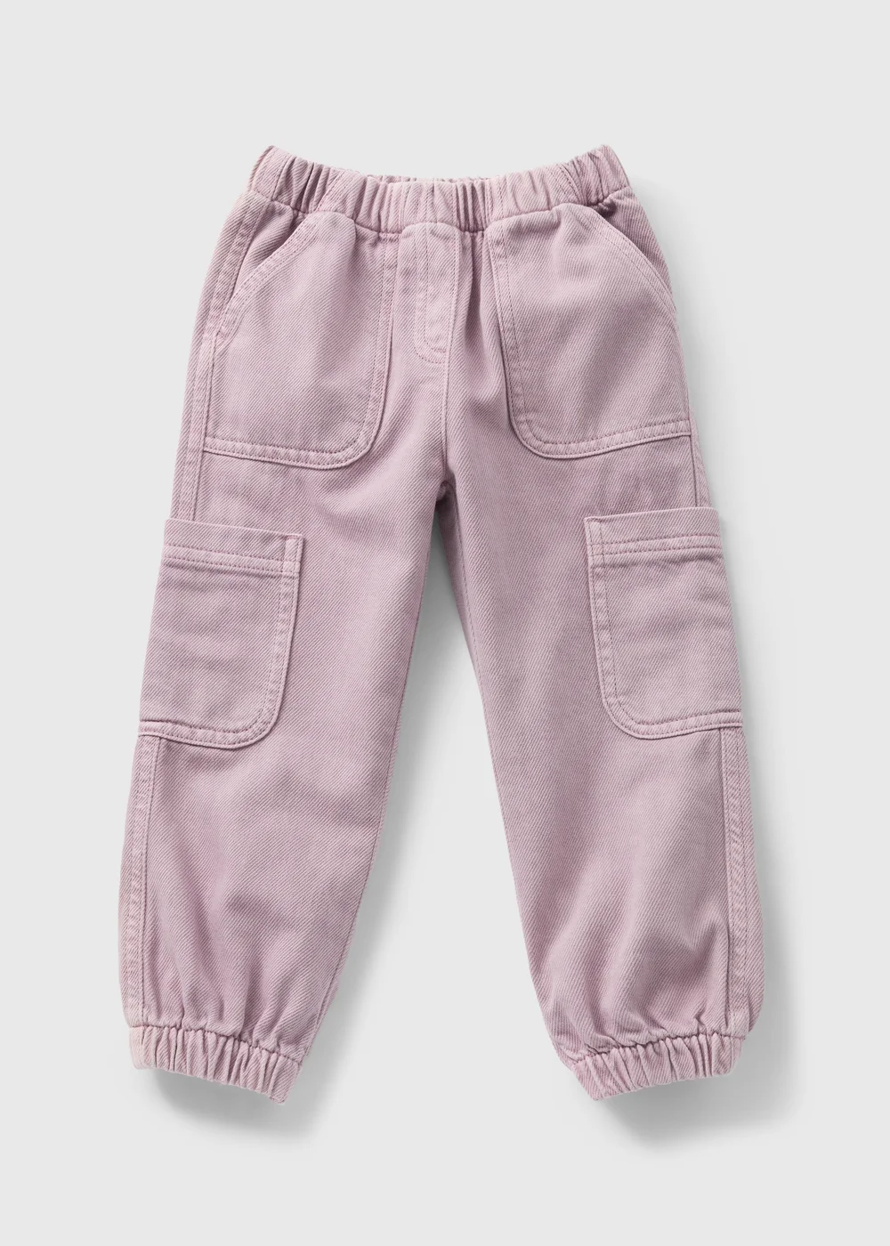 Girls Purple Parachute Cargo Trousers (1-7yrs) - 1 half year to 2 Image 1