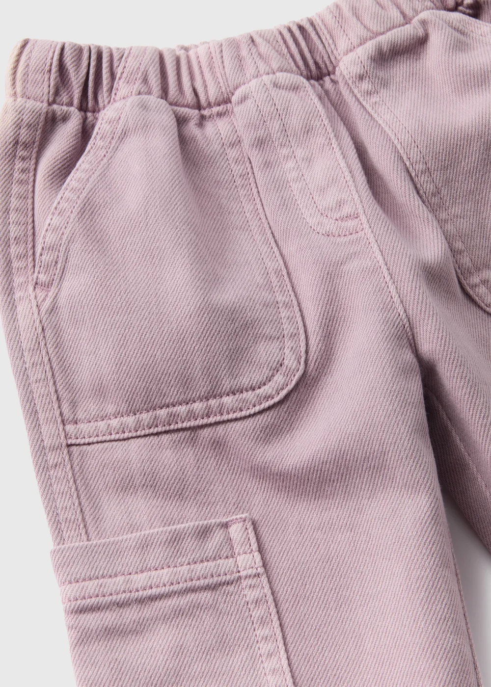 Girls Purple Parachute Cargo Trousers (1-7yrs) - 1 half year to 2 Image 2