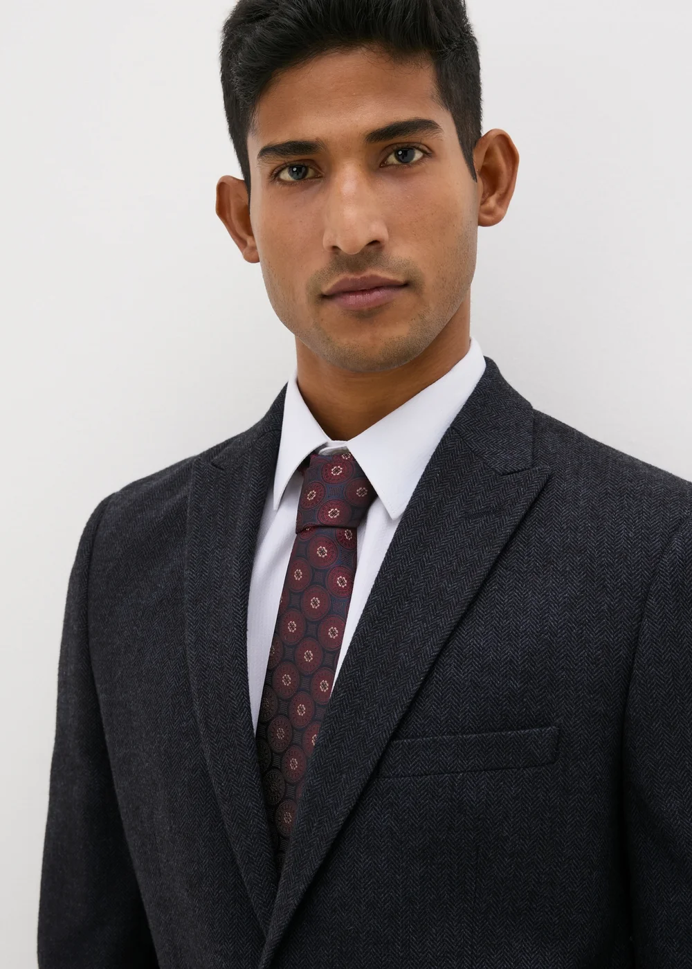 Taylor & Wright Highclere Navy Wool Blend Tailored Fit Suit Jacket - 36 Chest Long Image 1