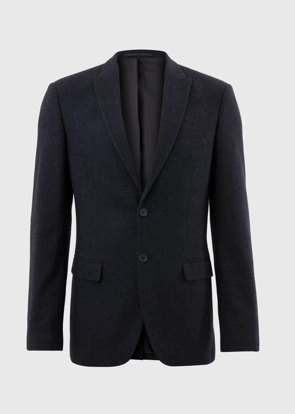 Taylor & Wright Highclere Navy Wool Blend Tailored Fit Suit Jacket - 36 Chest Long Image 5