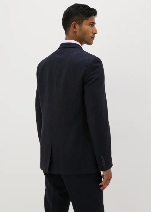 Taylor & Wright Highclere Navy Wool Blend Tailored Fit Suit Jacket - 36 Chest Long Image 3