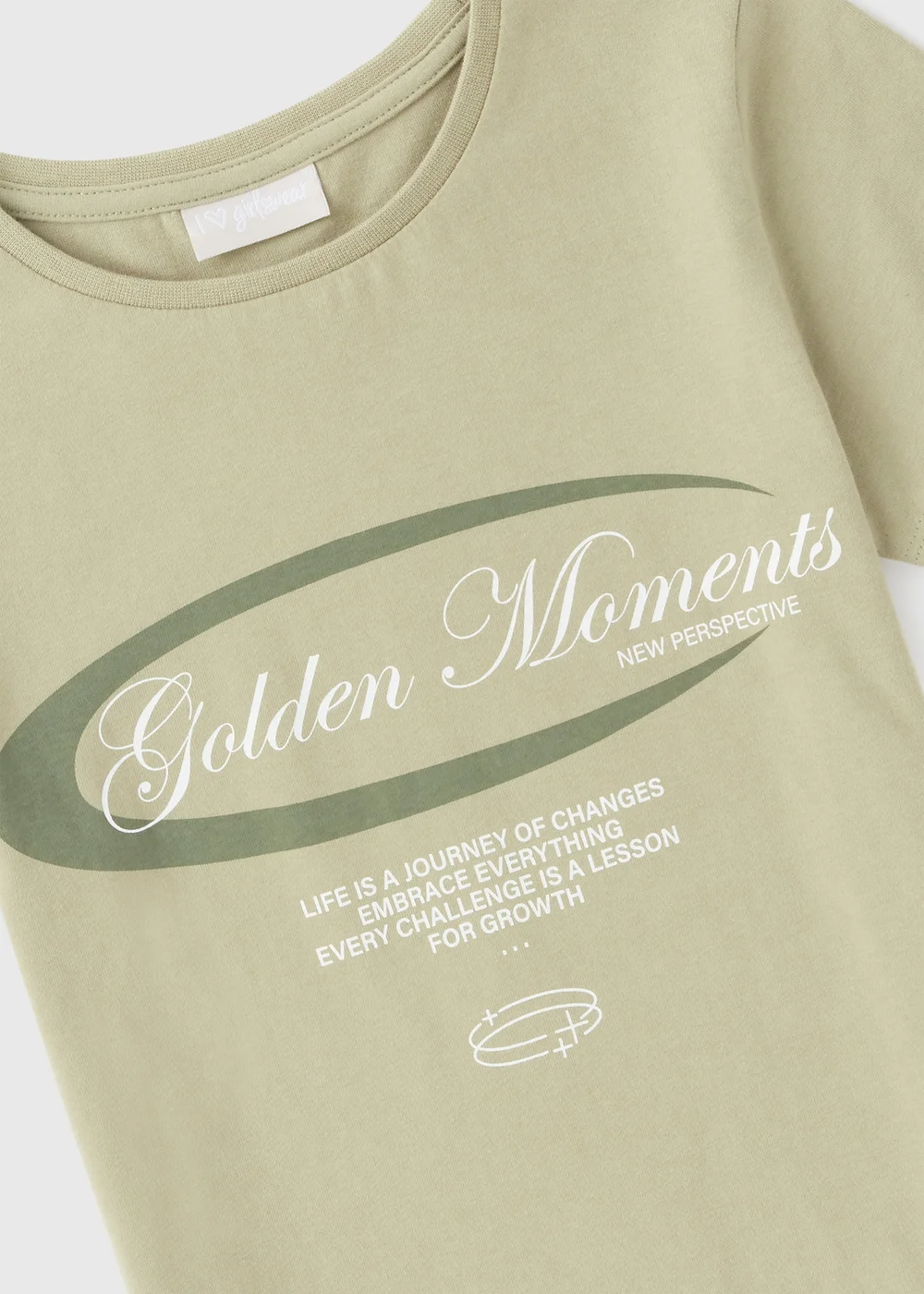 Girls Green Golden Moments T-Shirt (7-15yrs) - 7 Yrs Image 2