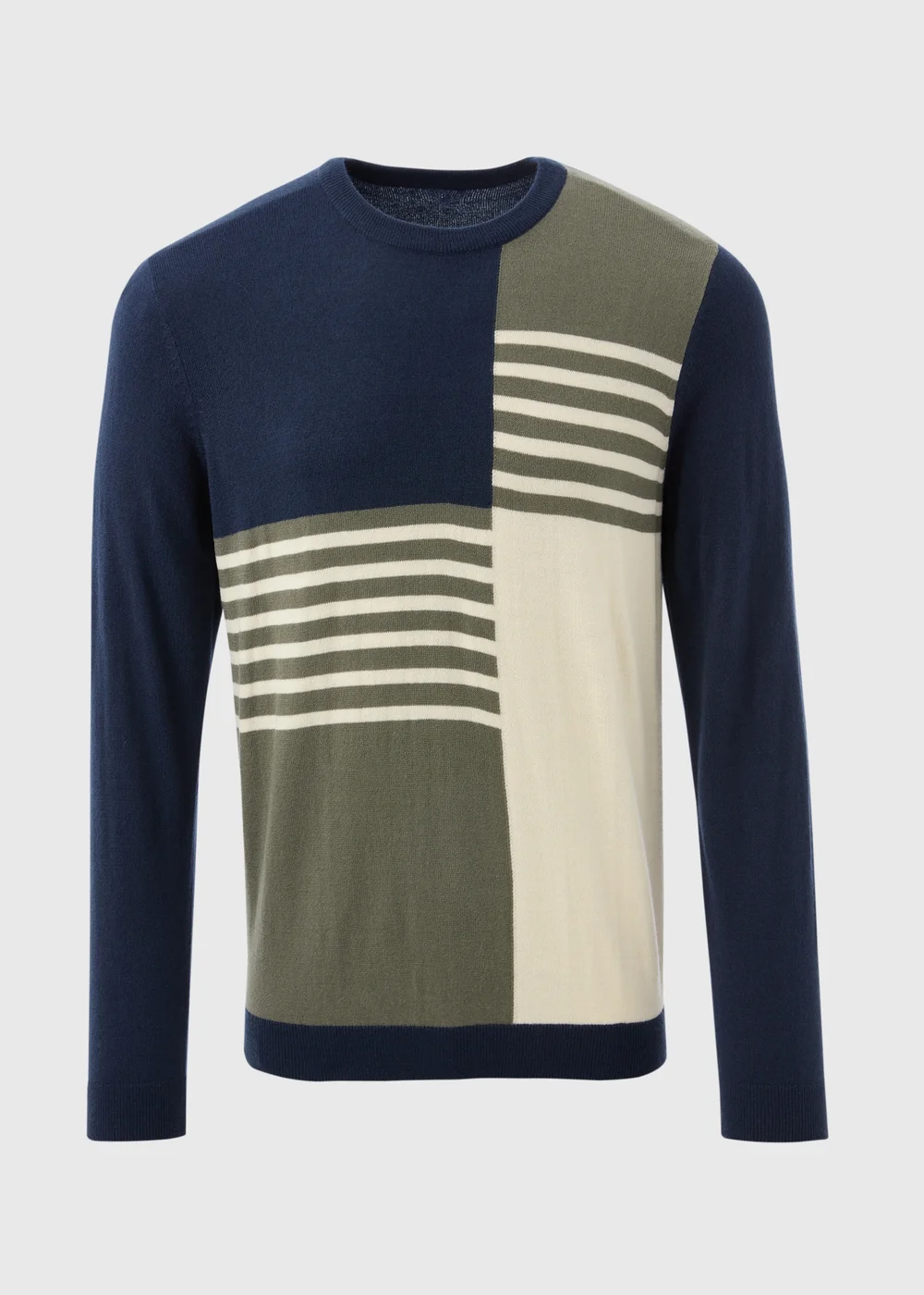 Multicolour Block Colour Jumper - S Image 4