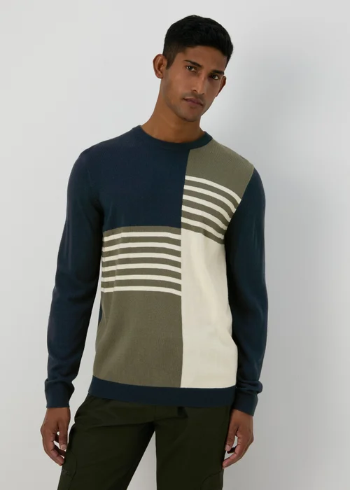 Multicolour Block Colour Jumper - S Image 1