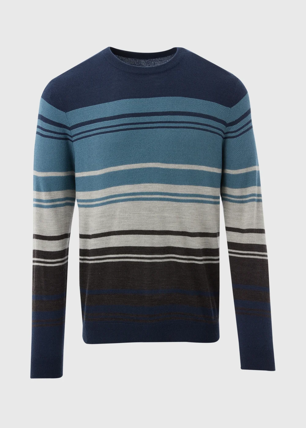 Blue Block Stripe Jumper - S Image 4