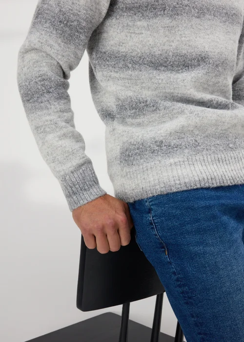 Grey Ombre Knit Jumper - S Image 3