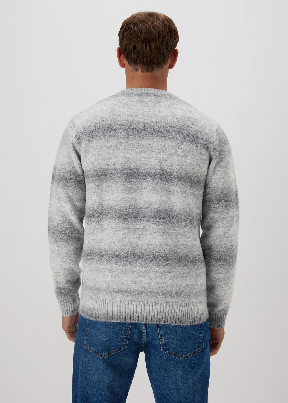 Grey Ombre Knit Jumper - S Image 2