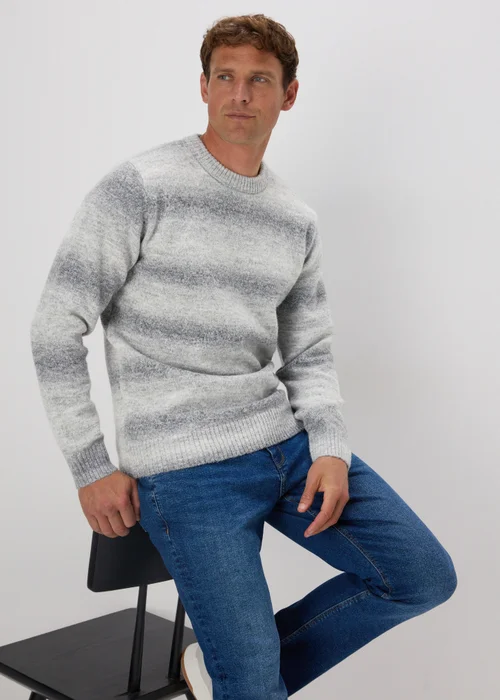 Grey Ombre Knit Jumper - S Image 1