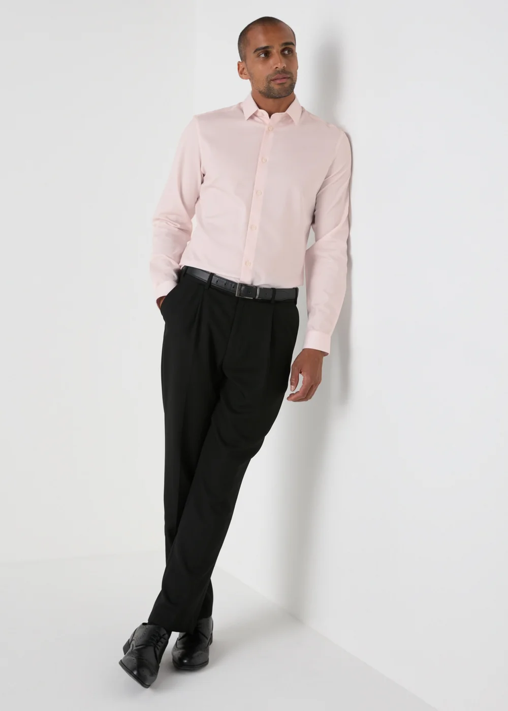 Taylor & Wright Pink Slim Fit Shirt - S Image 3