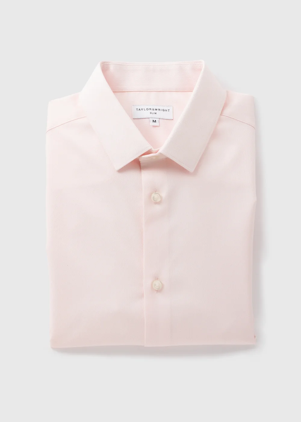 Taylor & Wright Pink Slim Fit Shirt - S Image 5