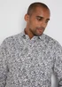 Taylor & Wright White Floral Slim Fit Shirt - S Image 3