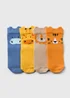 4 Pack Baby Multicolour Animal Socks (Newborn-23mths) - 0-3 months Image 1
