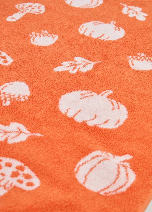 Orange Pumpkin Towel - Bath Towel Image 2